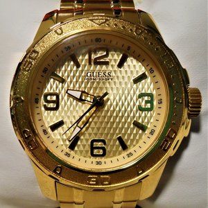 SOLD! Guess Textured Stainless Gold Tone Watch